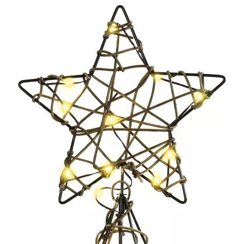  Karácsonyfa 160 LED-del Meleg fehér 150 cm Rattan