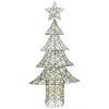  Karácsonyfa 240 LED-del Meleg fehér 180 cm Rattan