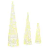  Karácsonyfa 3 pcs Meleg fehér 40 cm 60 cm 80 cm Akril