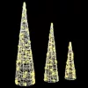  Karácsonyfa 3 pcs Meleg fehér 40 cm 60 cm 80 cm Akril