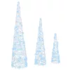  Karácsonyfa 3 pcs Hideg feher 40 cm 60 cm 80 cm Akril