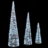  Karácsonyfa 3 pcs Hideg feher 40 cm 60 cm 80 cm Akril