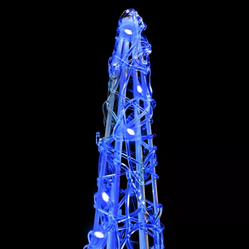  Karácsonyfa 90 LED-del 3 pcs Kék 40 cm 60 cm 80 cm Akril