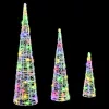  Karácsonyfa 90 LED-del 3 pcs Sokszínű 40 cm 60 cm 80 cm Akril