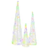  Karácsonyfa 90 LED-del 3 pcs Sokszínű 40 cm 60 cm 80 cm Akril