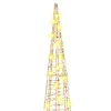  Karácsonyfa 90 LED-del 3 pcs Meleg fehér 40 cm 60 cm 80 cm PET