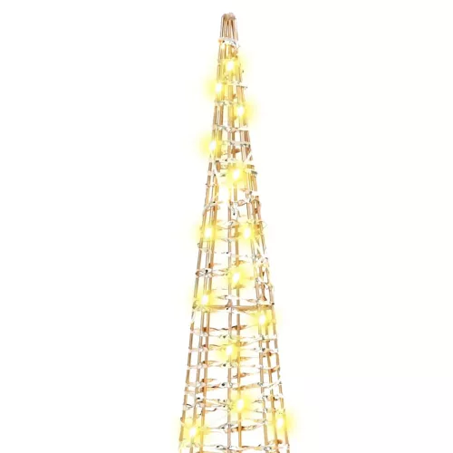  Karácsonyfa 90 LED-del 3 pcs Meleg fehér 40 cm 60 cm 80 cm PET