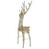  3D rénszarvas 140 LED-del Meleg fehér 70 x 41 x 128 cm Rattan