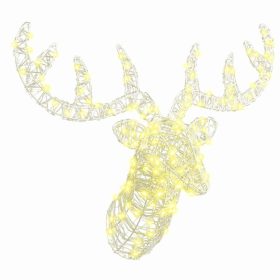  Rénszarvas fej Meleg fehér 60 cm Akril