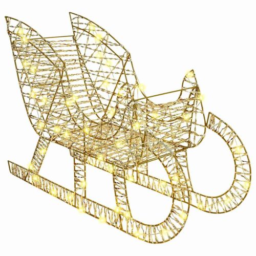  Rénszarvas húzta szán Meleg fehér 120 cm 55 cm PET