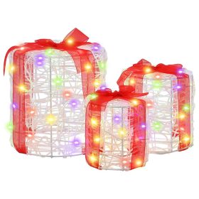    Ajándéktáska Díszítés 3 pcs színes 20 x 20 x 21 cm Akril