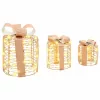 Ajándékdoboz Dekoráció 3 pcs Meleg fehér 12 cm 15 cm 20 cm PET