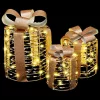  Ajándékdoboz Dekoráció 3 pcs Meleg fehér 12 cm 15 cm 20 cm PET