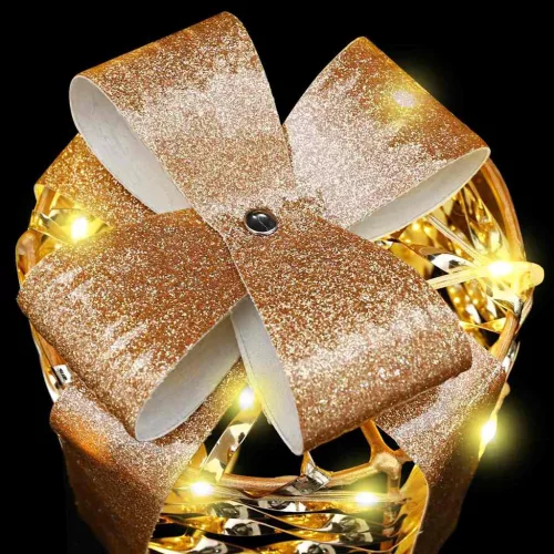  Ajándékdoboz Dekoráció 3 pcs Meleg fehér 12 cm 15 cm 20 cm PET