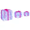  Ajándékdoboz 60 LED-del 3 pcs Kék 20 x 20 x 20 cm Akril