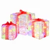  Ajándékdoboz 60 LED-del 3 pcs Sokszínű 20 x 20 x 20 cm Akril