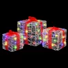  Ajándékdoboz 60 LED-del 3 pcs Sokszínű 20 x 20 x 20 cm Akril