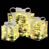  Ajándékdoboz 60 LED-del 3 pcs Meleg fehér 20 x 20 x 20 cm PET