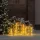  Ajándékdoboz 60 LED-del 3 pcs Meleg fehér 20 x 20 x 20 cm PET