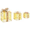  Ajándékdoboz 60 LED-del 3 pcs Meleg fehér 20 x 20 x 20 cm PET