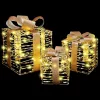  Ajándékdoboz 60 LED-del 3 pcs Meleg fehér 20 x 20 x 20 cm PET