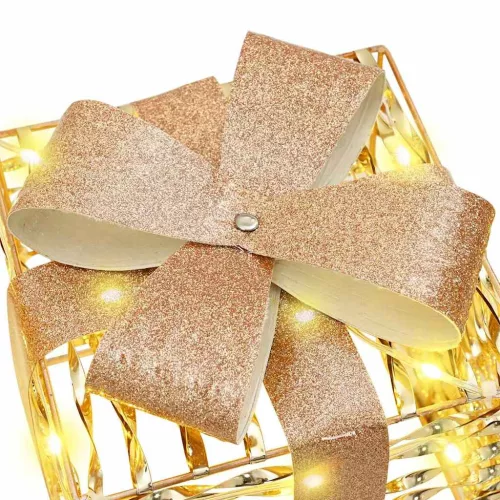  Ajándékdoboz 60 LED-del 3 pcs Meleg fehér 20 x 20 x 20 cm PET