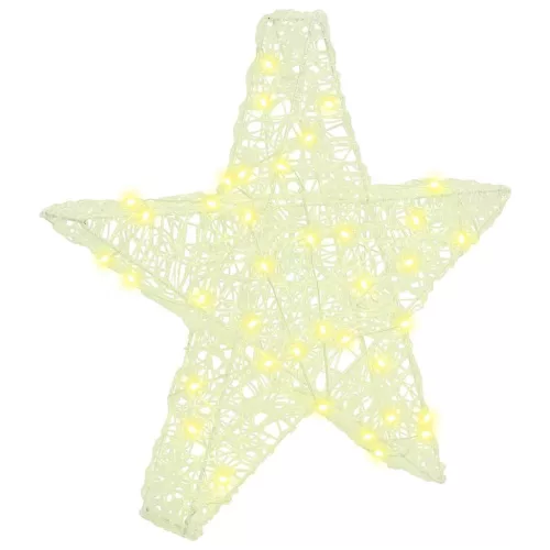  3D Csillag 50 LED-del Meleg fehér 55 x 53.5 x 10 cm Akril