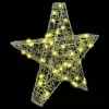  3D Csillag 50 LED-del Meleg fehér 55 x 53.5 x 10 cm Akril