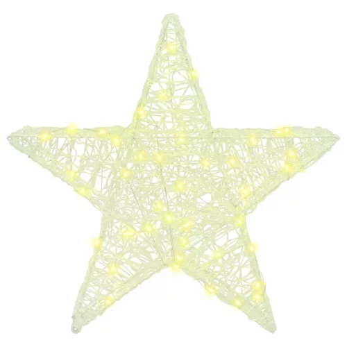  3D Csillag 50 LED-del Meleg fehér 55 x 53.5 x 10 cm Akril