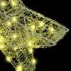  3D Csillag 50 LED-del Meleg fehér 55 x 53.5 x 10 cm Akril