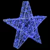  3D Csillag 50 LED-del Kék 55 x 53.5 x 10 cm Akril