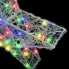  3D Csillag 50 LED-del Sokszínű 55 x 53.5 x 10 cm Akril