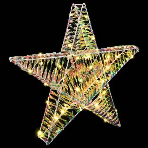 3D Csillag 50 LED-del Meleg fehér 55 x 52.5 x 9 cm PET