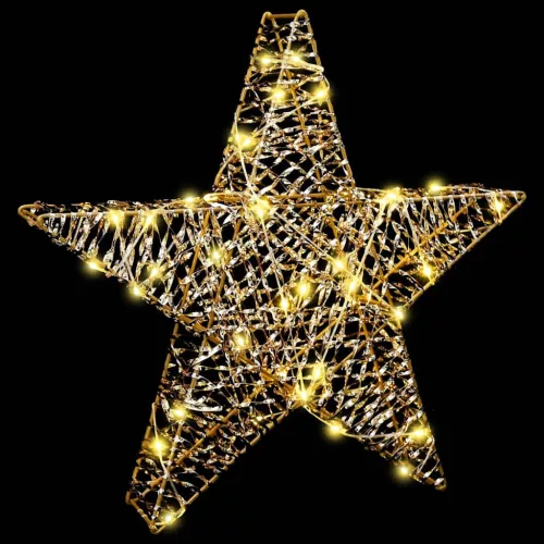  3D Csillag 50 LED-del Meleg fehér 55 x 52.5 x 9 cm PET