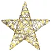  3D Csillag 50 LED-del Meleg fehér 55 x 52.5 x 9 cm Rattan