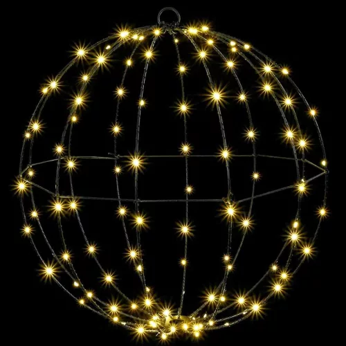  Labda 160 LED-del Meleg fehér 50 cm Fém