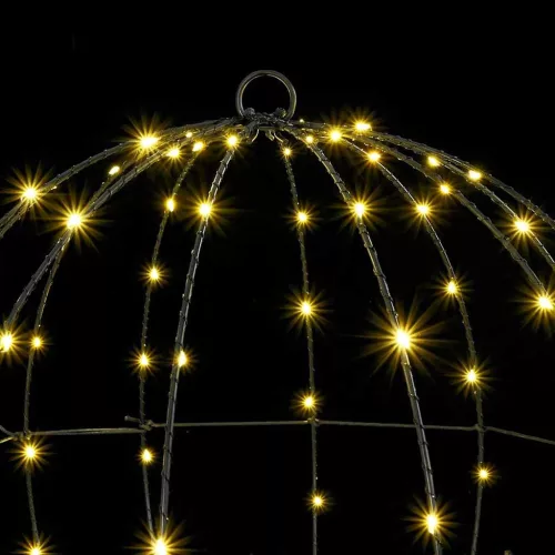  Labda 160 LED-del Meleg fehér 50 cm Fém