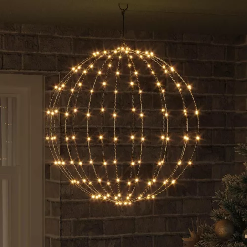  Labda 192 LED-del Meleg fehér 59,5 x 59,5 x 63 cm Fém