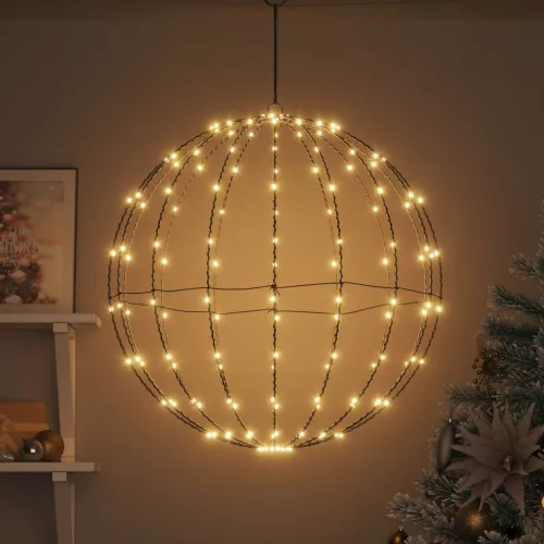  Labda 192 LED-del Meleg fehér 59,5 x 59,5 x 63 cm Fém