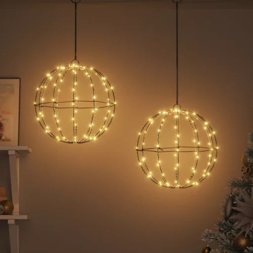  Labda 192 LED-del 2 pcs Meleg fehér 30 x 30 x 32 cm Fém