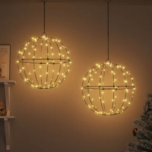  Labda 192 LED-del 2 pcs Meleg fehér 40 x 40 x 43,5 cm Fém