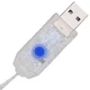  Koszorú LED -es lámpákkal Hideg feher 75 cm Akril