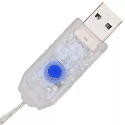  Koszorú LED -es lámpákkal Kék 75 cm Akril