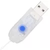  Koszorú LED -es lámpákkal Kék 120 cm Akril
