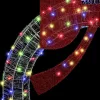  Koszorú LED -es lámpákkal Sokszínű 120 cm Akril