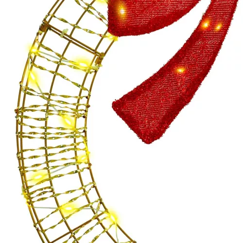  Koszorú 60 LED-del Meleg fehér 75 cm PET