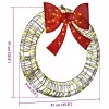  Koszorú 80 LED-del Meleg fehér 90 cm Rattan