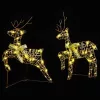  LED rénszarvasok 2 pcs Meleg fehér 64 x 42 x 15 cm PET