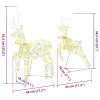  LED rénszarvasok 2 pcs Meleg fehér 64 x 42 x 15 cm PET