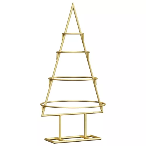  Fém karácsonyfa állvánnyal Arany 60 cm Porszórt Acél